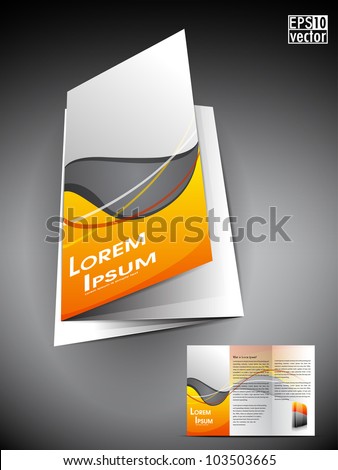 Professional 3d Business Flyer Template Or Corporate Brochure Or Cover Design On Grey And Yellow 3d Flyer Templates