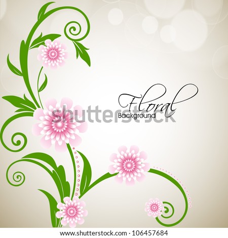 Beautiful floral background with space for your message EPS 10. Beautiful floral background with space for your message EPS 10.