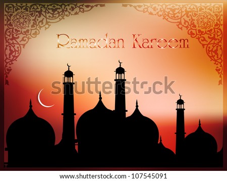 gambar masjid vector