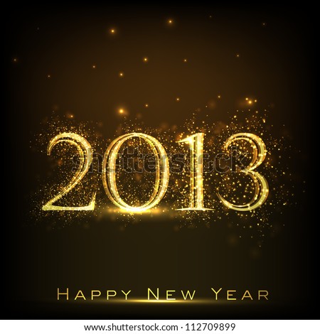 2013 Happy New Year greeting card EPS 10 2013 Happy New Year greeting card EPS 10