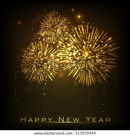 stock vector : Happy New Year celebration background. EPS 10.