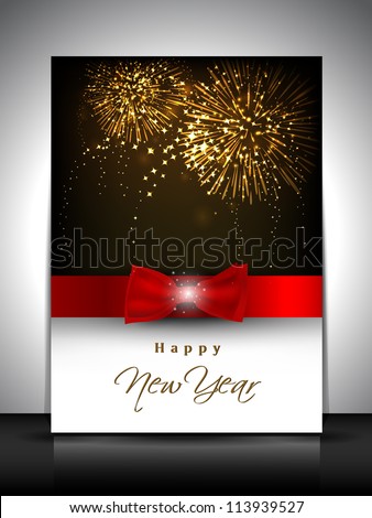 2013 new year celebration gift card or greeting card decorated with red ribbon EPS 10 2013 new year celebration gift card or greeting card decorated with red ribbon EPS 10