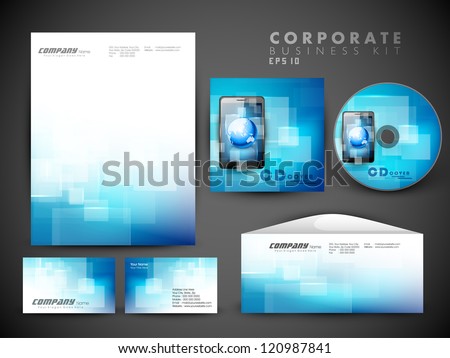 Professional corporate identity kit or business kit for your business includes CD Cover Business Card Envelope and Letter Head Designs in EPS 10 format Professional corporate identity kit or business kit for your business includes CD Cover Business Card Envelope and Letter Head Designs in EPS 10 format