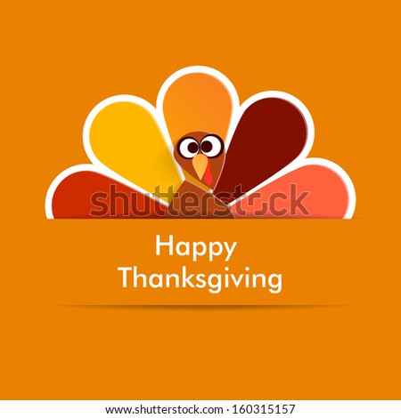 Beautiful colorful cartoon of turkey bird for Happy Thanksgiving celebration can be use as flyer poster or banner Beautiful colorful cartoon of turkey bird for Happy Thanksgiving celebration can be use as flyer poster or banner