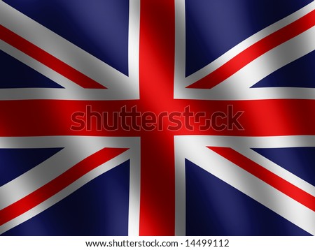 waving Flag of England,