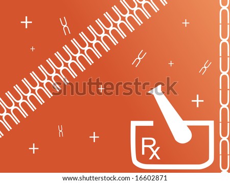 stock vector medical lab with tube wallpaper