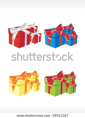 free gift box vector. stock vector : gift box vector