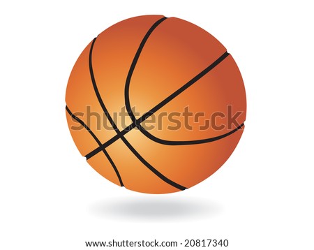 stock vector : vector basketball ball, wallpaper