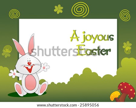 happy bunny wallpaper. stock vector : happy bunny in the garden wallpaper