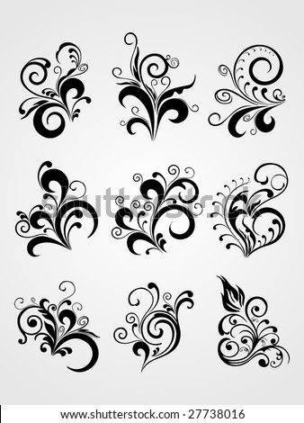 Logo Design   Free on Shutterstock Comelement For Design  Tattoo