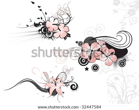stock vector seamless floral background with creative pattern tattoos