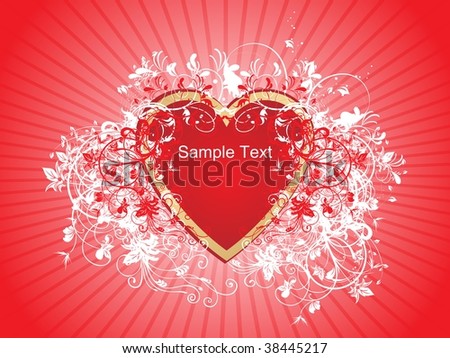 imagenes de corazones. corazones with red rays