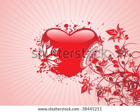 Heart Swirl Background