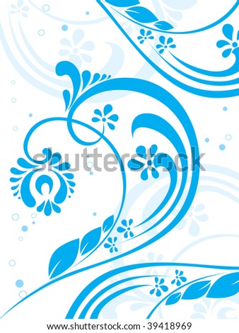 stock vector : abstract floral tattoo background, wallpaper