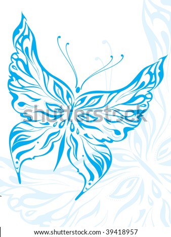 Pattern butterfly tattoo