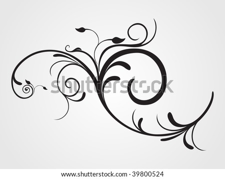 stock vector background with creative floral pattern tattoo illustration