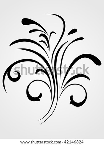 stock vector background with black creative filigree pattern tattoo