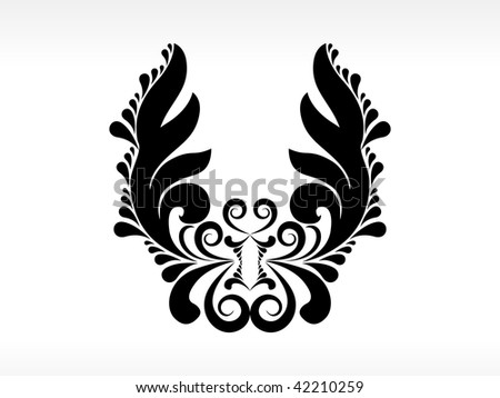 stock vector background with curve design tattoo vector image