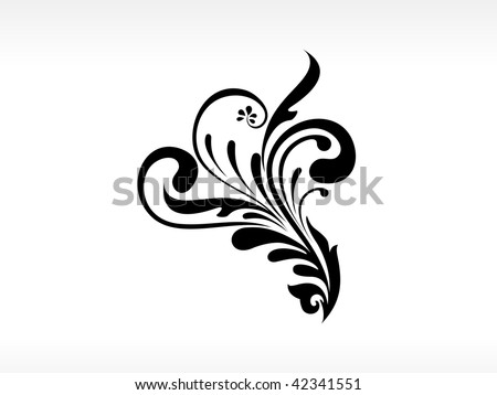 black and white flower tattoo