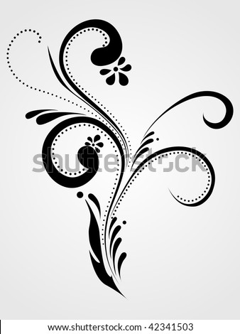 stock vector abstract elegant design tattoo vector illustration