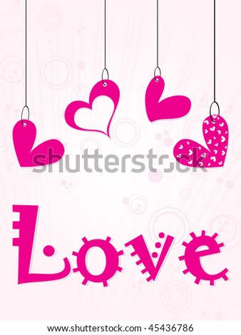 pink heart wallpaper. with hanging pink heart