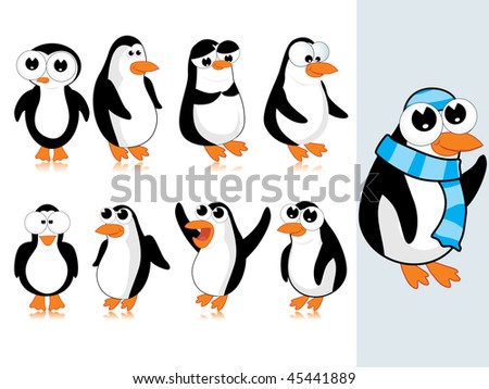 Animated Cute Penguins