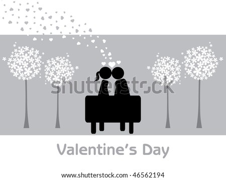 kissing couple silhouette. kissing couple silhouette