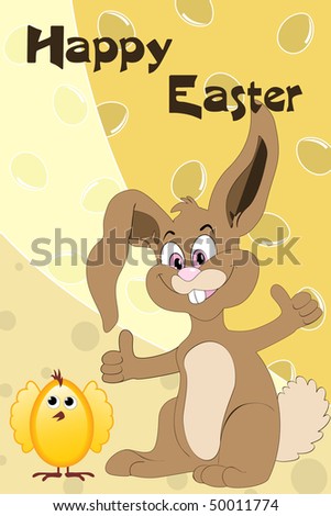 cute happy easter images. stock vector : happy easter