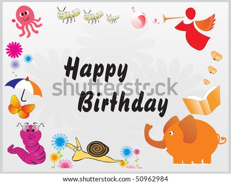 happy birthday wallpaper. stock vector : happy birthday