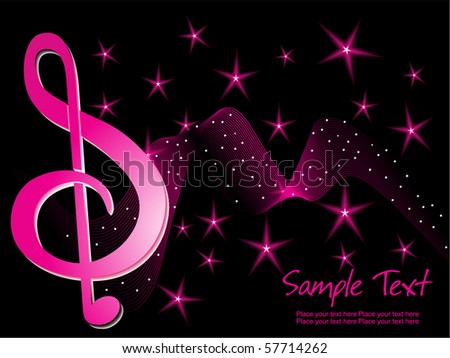 Stars Background on Abstract Black Twinkle Star Background With Wave  Musical Notes Stock