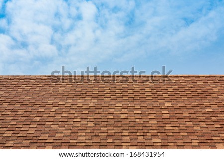 Roof and sky background pattern architecture model