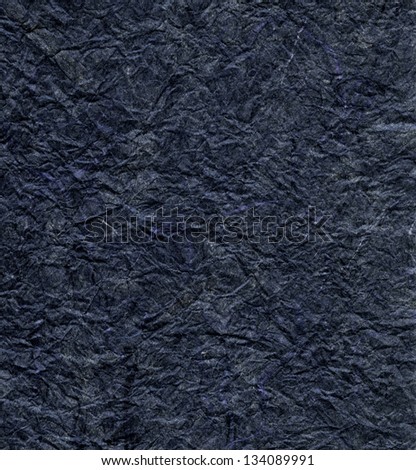 High resolution scan of grayish blue rice paper.