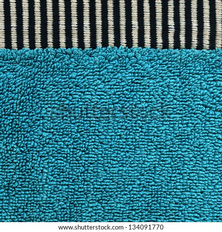 High resolution close up of aqua cotton fabric with a 