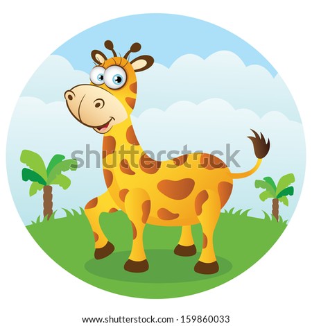 Giraffe In Grassland Stock Photo 159860033 : Shutterstock