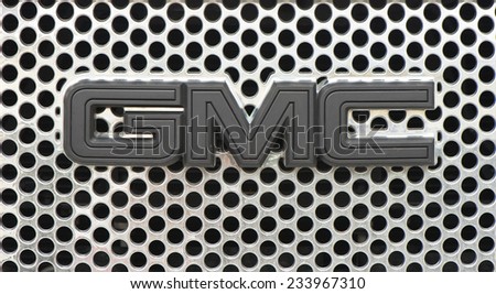TEL AVIV,ISRAEL-CIRCA NOVEMBER 2014: General Motors Corporation logo on a car