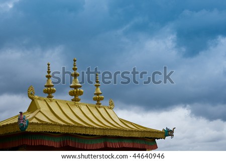 A Tibetan monastery gate house.