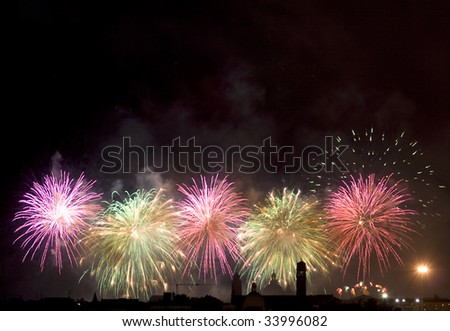 Firework celebration Redentore (Venice, Italy)