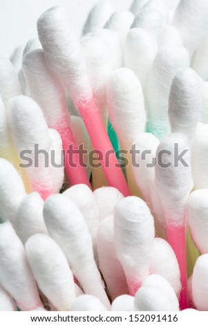 colored cotton buds