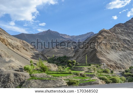 Landscapes of Indian Tibet travel, mountains - the wonders of nature and spirit.