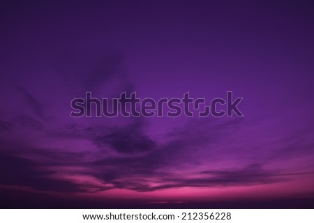 Sunset pink/purple sky - clouds