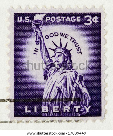 statue of liberty stamp. Stamp Statue of Liberty