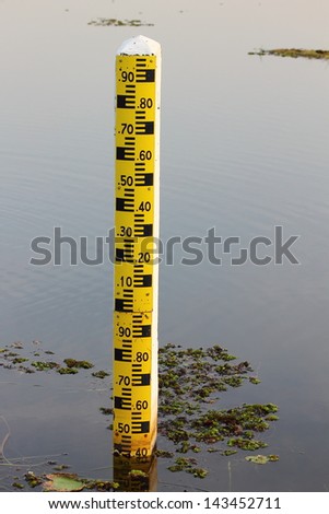 Measure the water level in the reservoir.