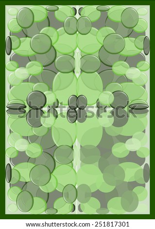 Green Circle Abstract Background Illustration