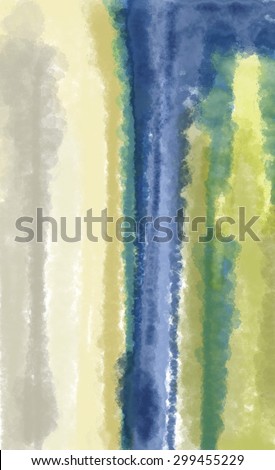 Green Blue Abstract Painting Art (Digital Art, Raster)