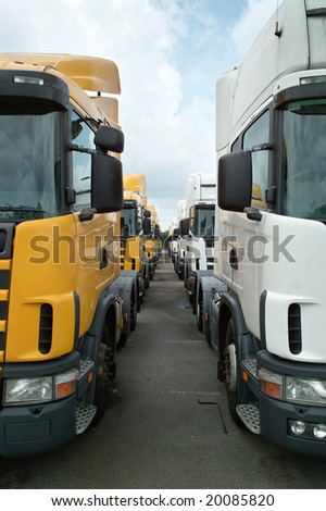 Semitrailer Heads Side By Side