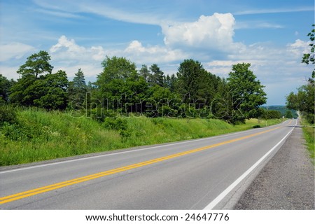 Countryside road. Ontario, Canada