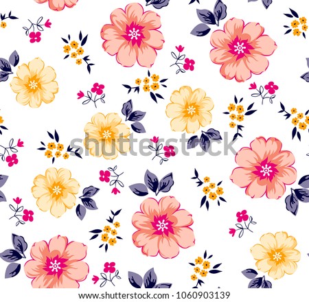 colorful Flowers Pattern and small flowers