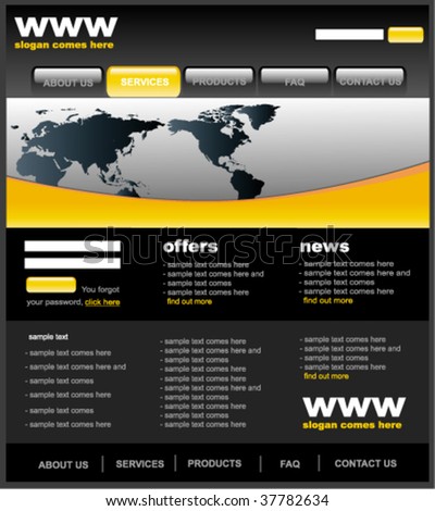 Yellow Website Template