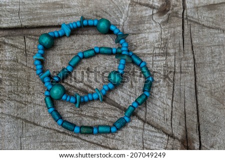 blue beads, beads, wristband, fashion accessory, fashion, style, beauty, lots of beads, decoration, home, home, ball, big beads, green, turquoise