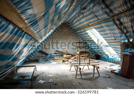 Restoring the attic of the house